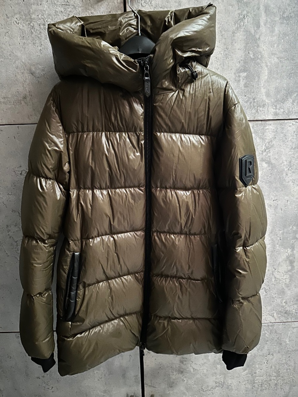 Rudsak olive green down jacket with hood #winterjacket #down